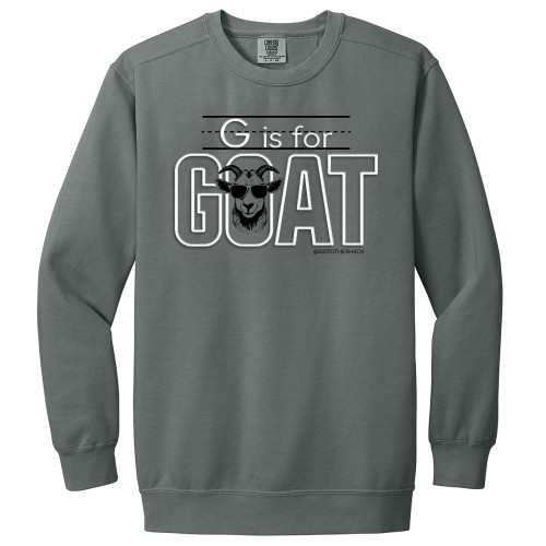 GOAT - PUFF INK - Greatest of All Time - Comfort Colors® Sweatshirt - Grey