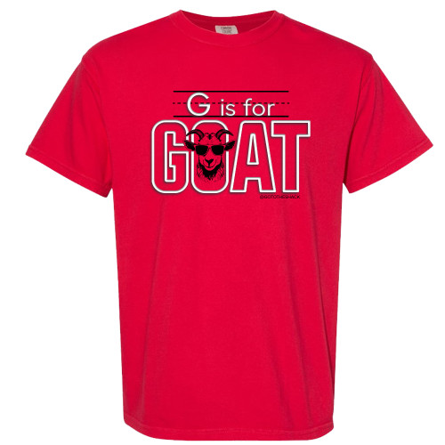 GOAT - PUFF INK - Greatest of All Time - Comfort Colors® Tee - Red