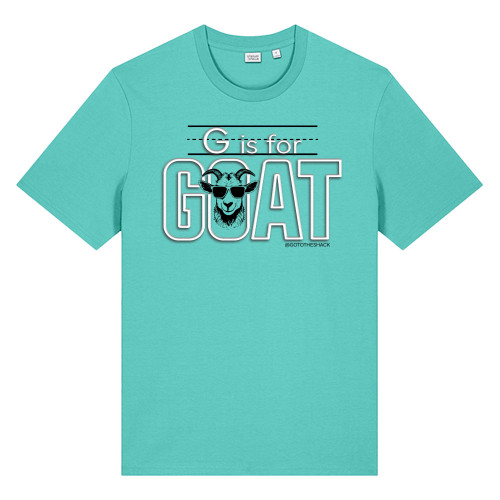 GOAT - PUFF INK - Greatest of All Time - Unisex Tee - Pool Blue