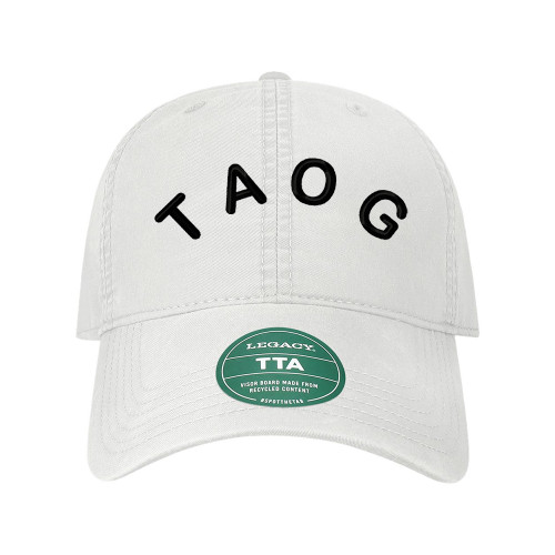 GOAT - PUFF EMBROIDERY - Greatest of All Time - Dad Cap - White
