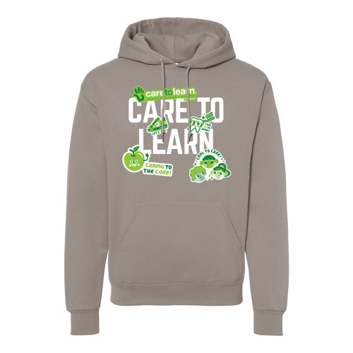 Care to Learn Republic STICKER COLLAGE Unisex Hooded Sweatshirt - Rock