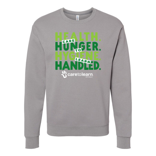 Care to Learn Republic HHH HANDLED Unisex Crewneck Sweatshirt - Rock