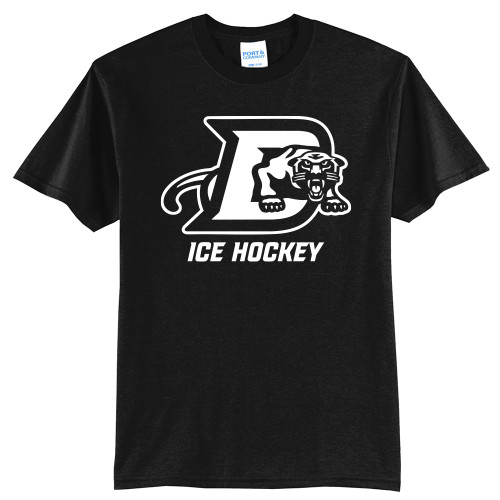*2025* Drury Hockey PANTHER D ICON Basic Unisex Tee - Jet Black