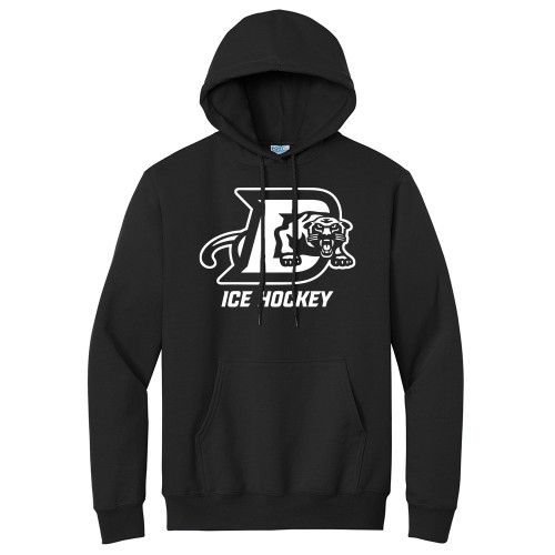 *2025* Drury Hockey PANTHER D ICON Basic Unisex Hooded Sweatshirt - Jet Black