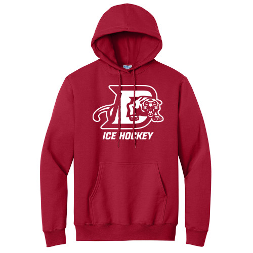 *2025* Drury Hockey PANTHER D ICON Basic Unisex Hooded Sweatshirt - Red