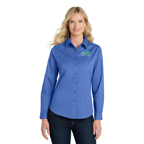 Volt Embroidered Ladies Long Sleeve Easy Care Shirt