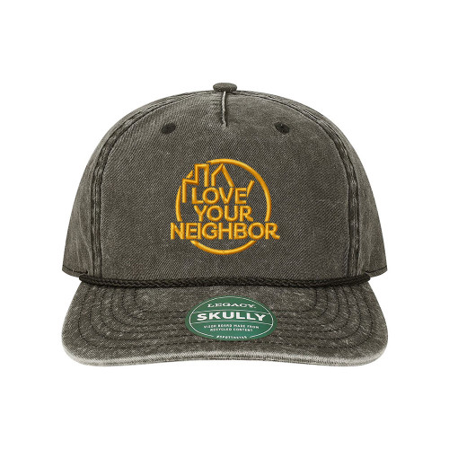 The Venues EMBROIDERED LYN ICON Legacy® SKULLY Rope Cap - Black