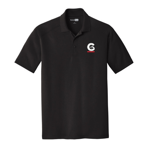 Gutterglove® EMBROIDERED FLC WHITE & RED G HOME® TALL Snag Proof Polo - Black