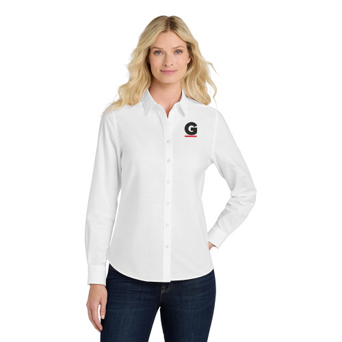 Gutterglove® Embroidered Ladies SuperPro Oxford Long Sleeve Shirt