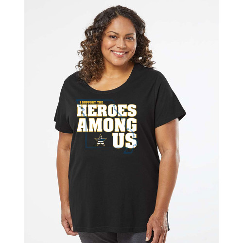 Heroes Among Us Plus Size Ladies Tee