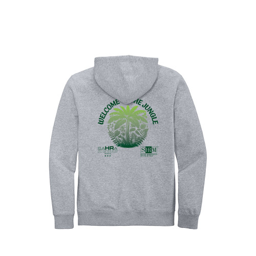 SAHRA - Welcome To The Jungle - Unisex Zip Hoodie - Light Heather Grey