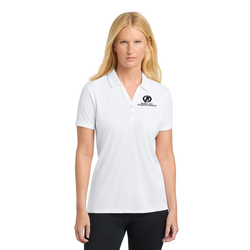 Republic Chamber Ladies Moisture Wicking Polo - Embroidered Logo - BLACK