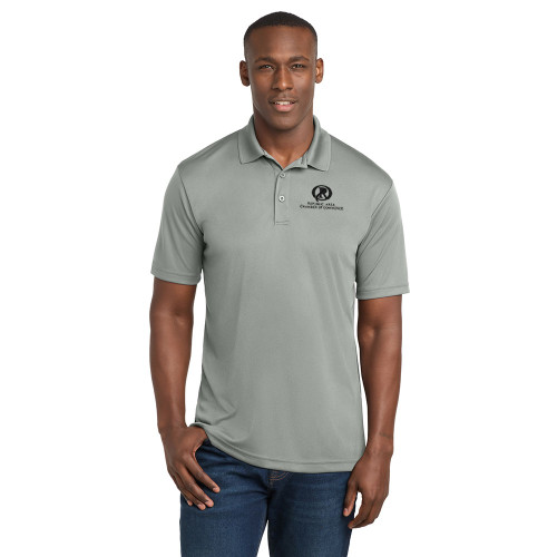 Republic Chamber Unisex Moisture Wicking Polo - Embroidered Logo - BLACK