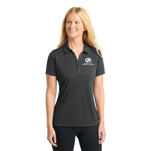 Republic Chamber Ladies Moisture Wicking Polo - Embroidered Logo - WHITE