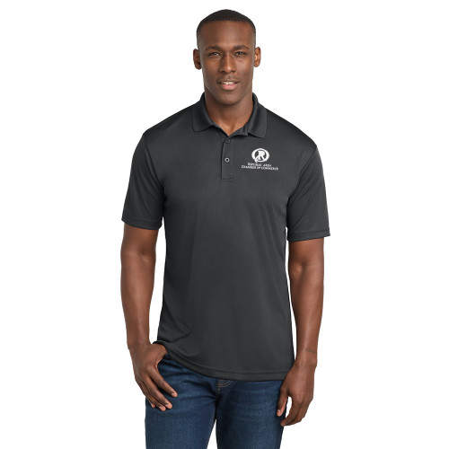 Republic Chamber Unisex Moisture Wicking Polo - Embroidered Logo - WHITE