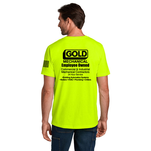 Gold Mechanical BLACK PRINT Carhartt Short Sleeve Tee