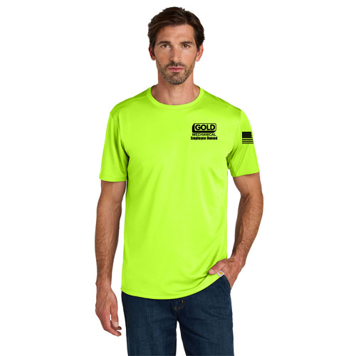Gold Mechanical BLACK PRINT Carhartt Sun Defender Short Sleeve Tee