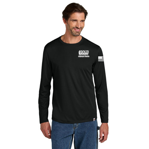 Gold Mechanical WHIT PRINT Carhartt Sun Defender Long Sleeve Tee