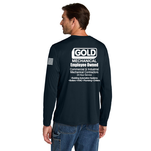 Gold Mechanical WHIT PRINT Carhartt Sun Defender Long Sleeve Tee