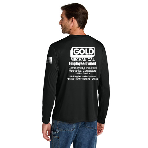 Gold Mechanical WHIT PRINT Carhartt Sun Defender Long Sleeve Tee