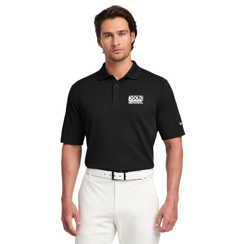 Gold Mechanical BLACK & WHITE Embroidered Unisex Nike® Polo
