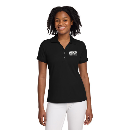 Gold Mechanical BLACK & WHITE Embroidered Ladies' Nike® Polo