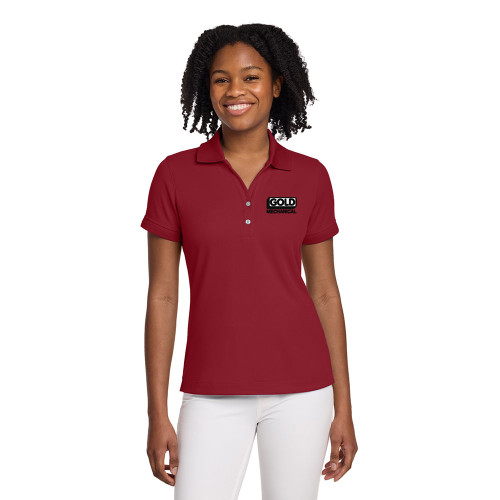 Gold Mechanical BLACK & WHITE Embroidered Ladies' Nike® Polo