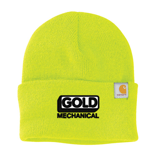 Gold Mechanical BLACK & WHITE Embroidered Beanie - Carhartt® Watch Cap 2.0