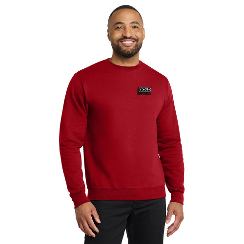 Gold Mechanical BLACK & WHITE Embroidered Crewneck Sweatshirt