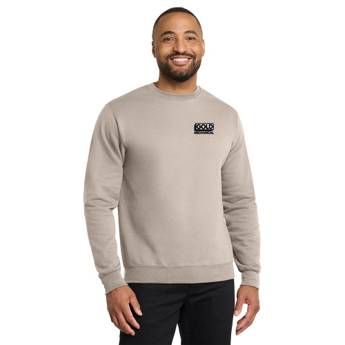 Gold Mechanical BLACK & WHITE Embroidered Crewneck Sweatshirt