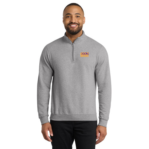 Gold Mechanical FULL COLOR Embroidered Fleece 1/4-Zip Pullover Sweatshirt
