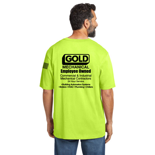 Gold Mechanical BLACK PRINT Carhartt Short Sleeve Pocket Tee