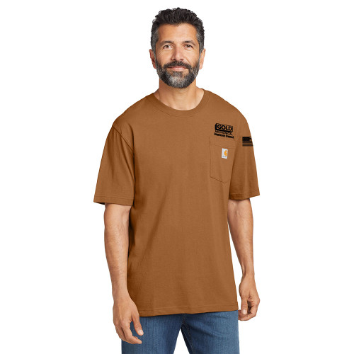 Gold Mechanical BLACK PRINT Carhartt Short Sleeve Pocket Tee