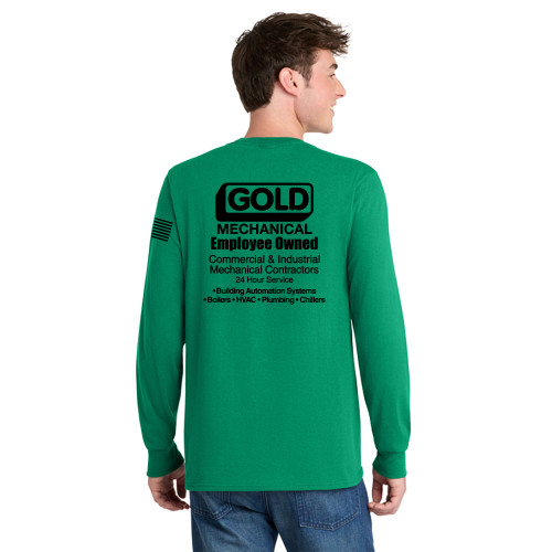 Gold Mechanical BLACK PRINT Long Sleeve Tee