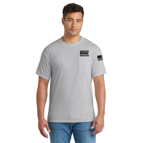 Gold Mechanical BLACK PRINT Short Sleeve Pocket Tee