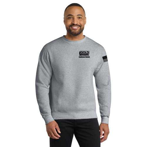 Gold Mechanical BLACK PRINT Crewneck Sweatshirt
