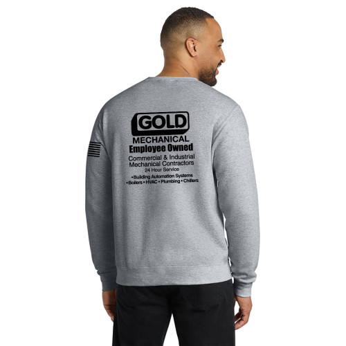 Gold Mechanical BLACK PRINT Crewneck Sweatshirt