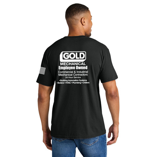 Gold Mechanical WHITE PRINT Comfort Colors Tee