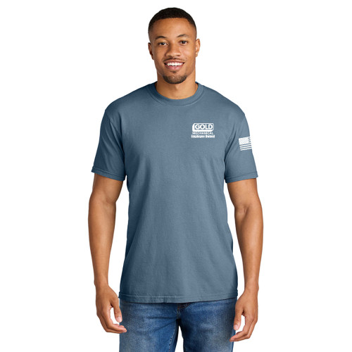 Gold Mechanical WHITE PRINT Comfort Colors Tee