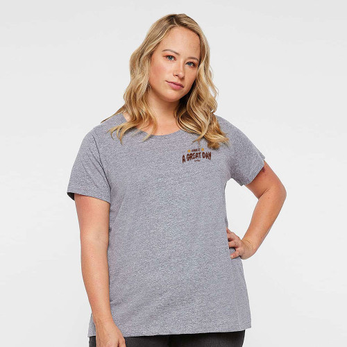 Impact168 Make It A Great Day Plus Size Ladies Tee