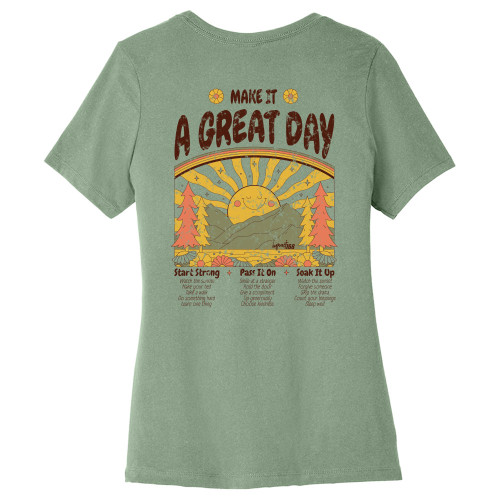 Impact168 Make It A Great Day Ladies Tee