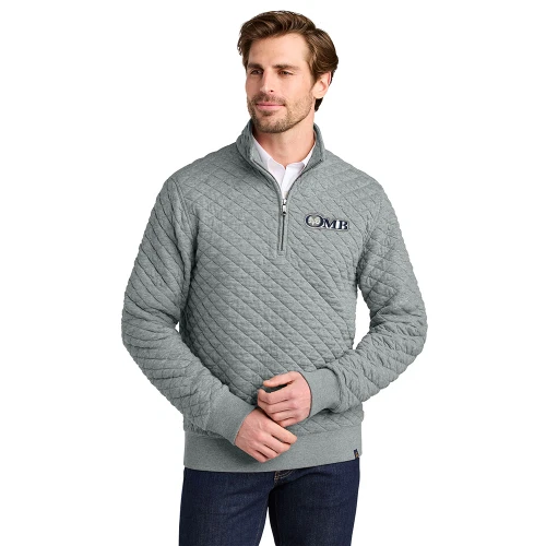 OMB Outfitters Brooks Brothers® Diamond Quilt Unisex Quarter Zip