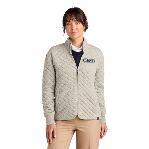 OMB Outfitters Brooks Brothers® Diamond Quilt Ladies Full Zip
