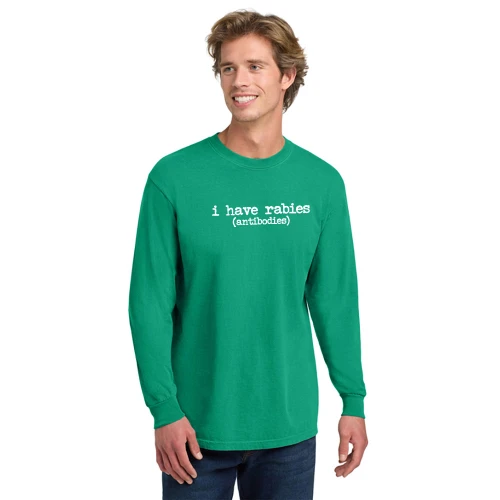 Crowder Vet Tech I Have Rabies Comfort Colors® Long Sleeve Tee