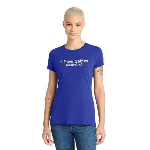 Crowder Vet Tech I Have Rabies Ladies Tee