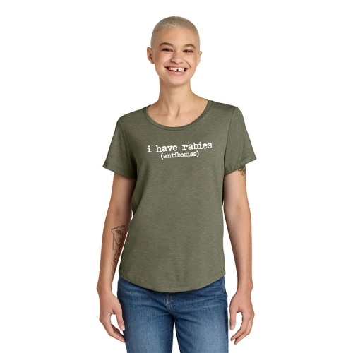 Crowder Vet Tech I Have Rabies Ladies Tee