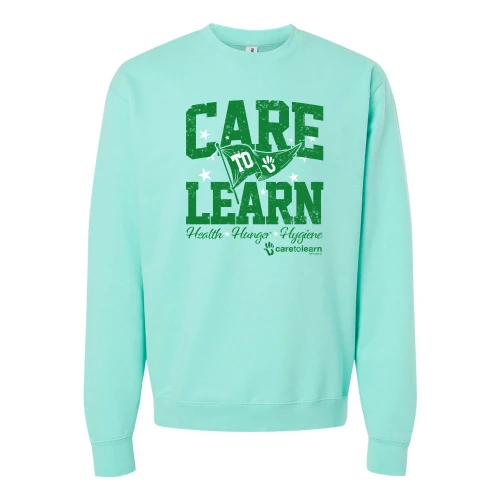 Care to Learn 2026 Vintage Varsity Crewneck Unisex Sweatshirt
