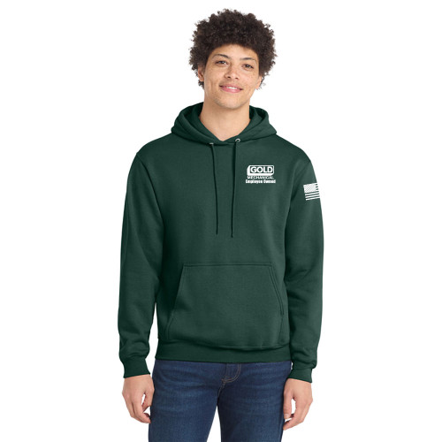 Gold Mechanical WHITE PRINT Hoodie