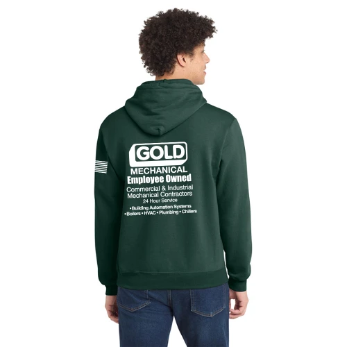 Gold Mechanical WHITE PRINT Hoodie