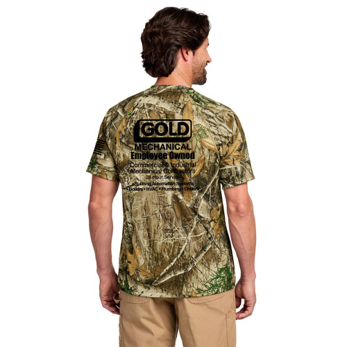 Gold Mechanical BLACK PRINT Camo Performance Tee